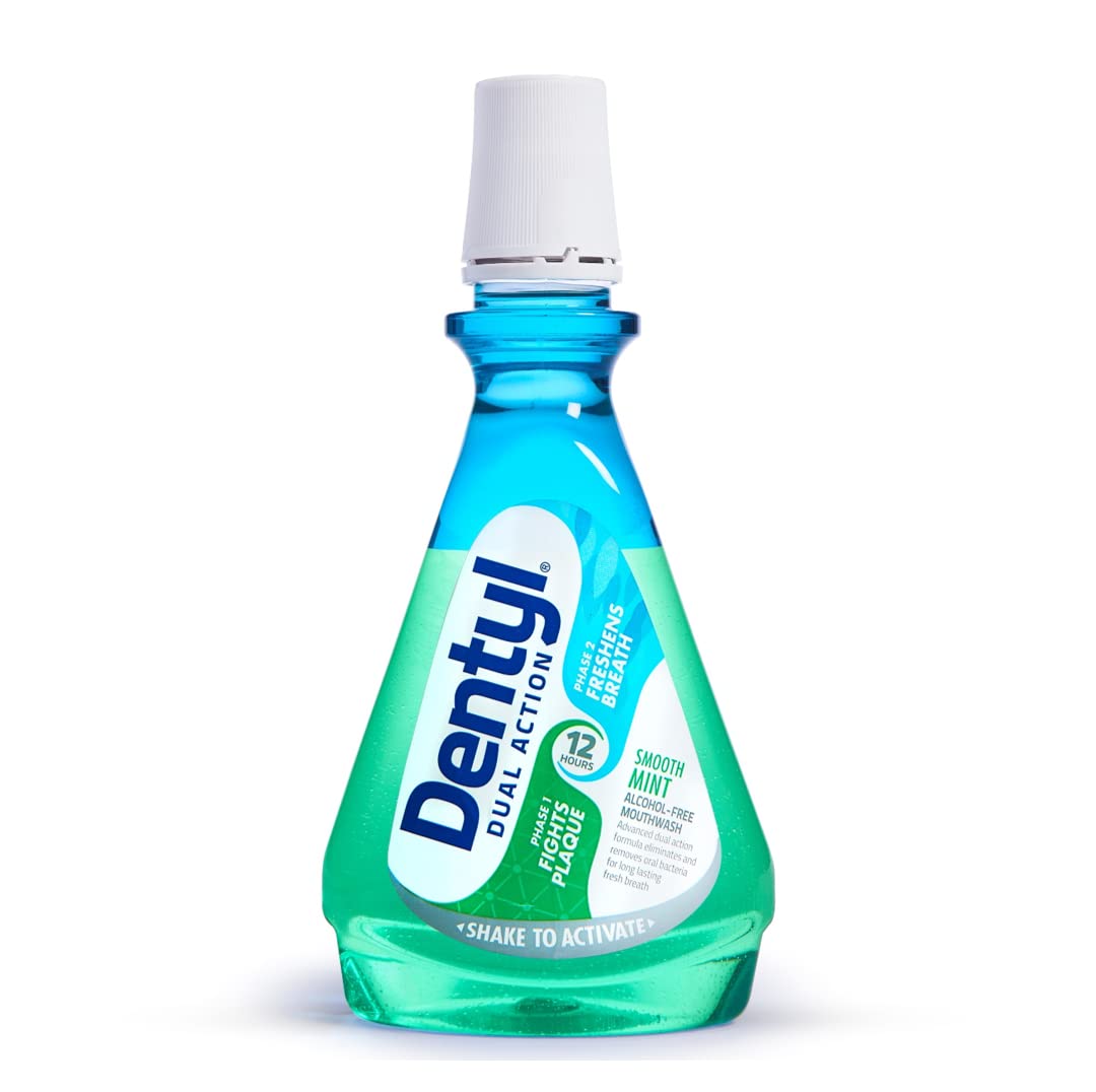 Dentyl Dual Action Smooth Mint Plaque-Reducing CPC Mouthwash